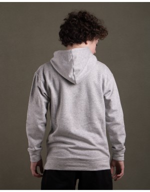 Sudadera hood Unisex Sport logo en color gris con capucha en contraste