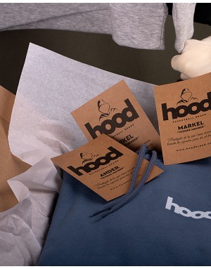 Sudadera hood Unisex Logo en color Buttercream (ECO)