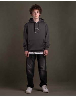 Sudadera hood Unisex Órbita color Charcoal