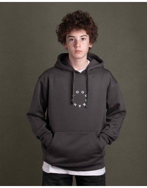 Sudadera hood Unisex Órbita color Charcoal