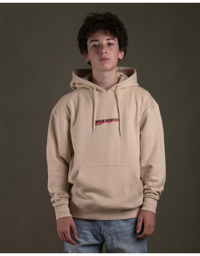 Sudadera hood Unisex NO EXCUSES color Buttercream (ECO)