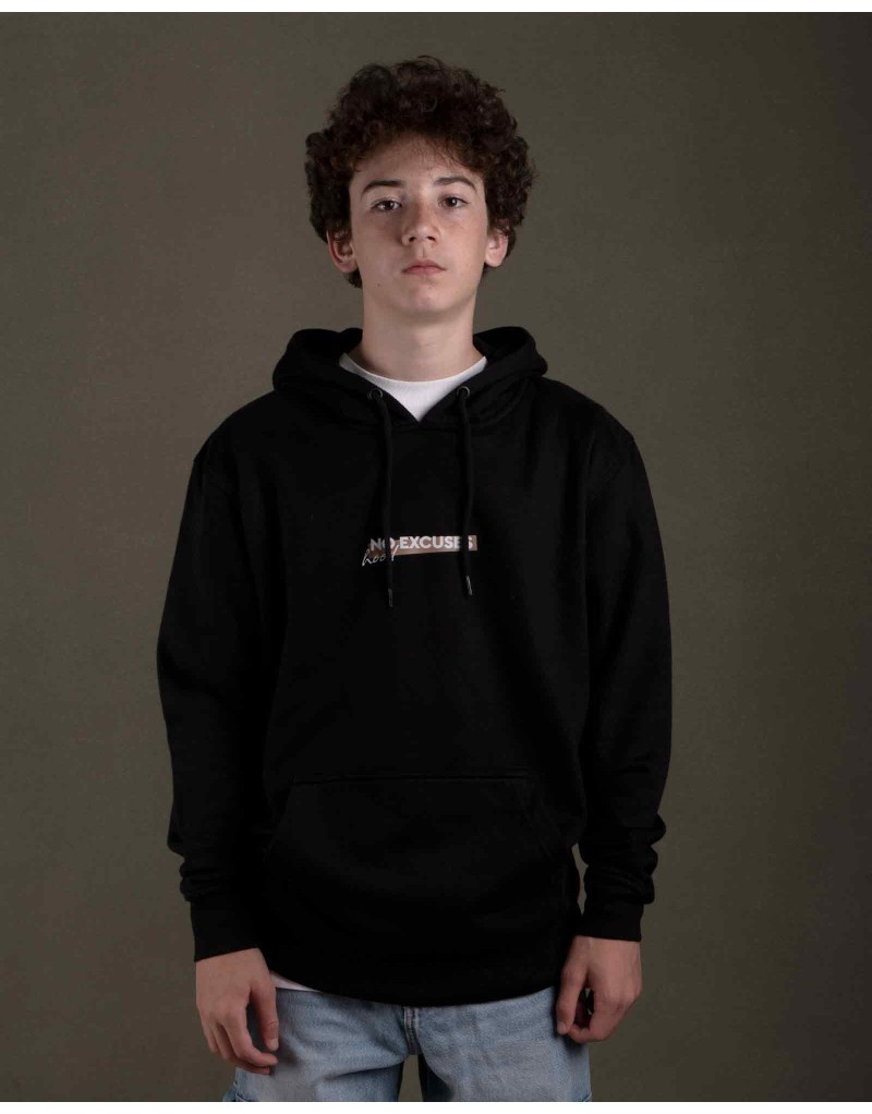 Sudadera hood Unisex NO EXCUSES color Black (ECO)