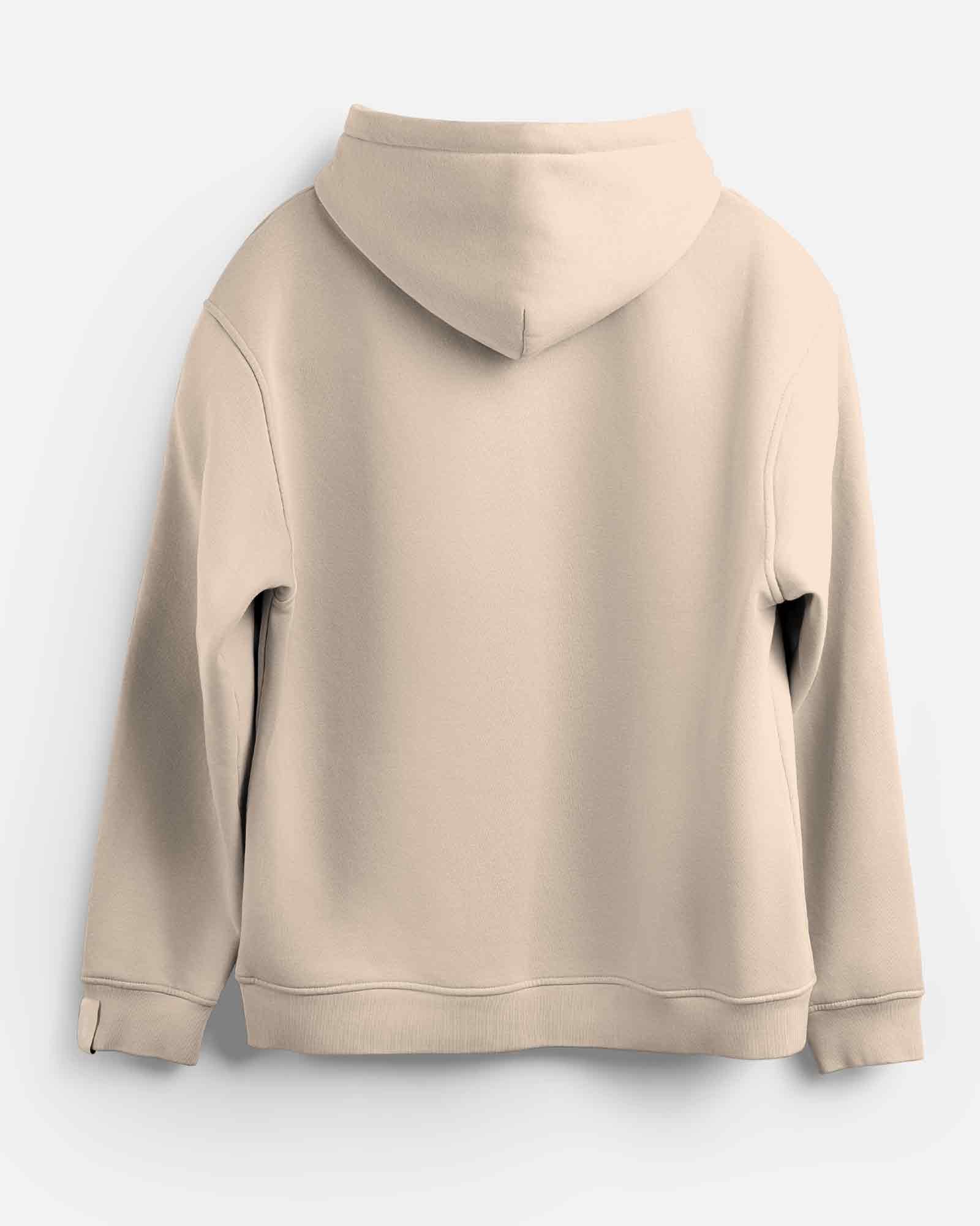 Sudadera hood Unisex San Sebastián en color Buttercream (ECO)