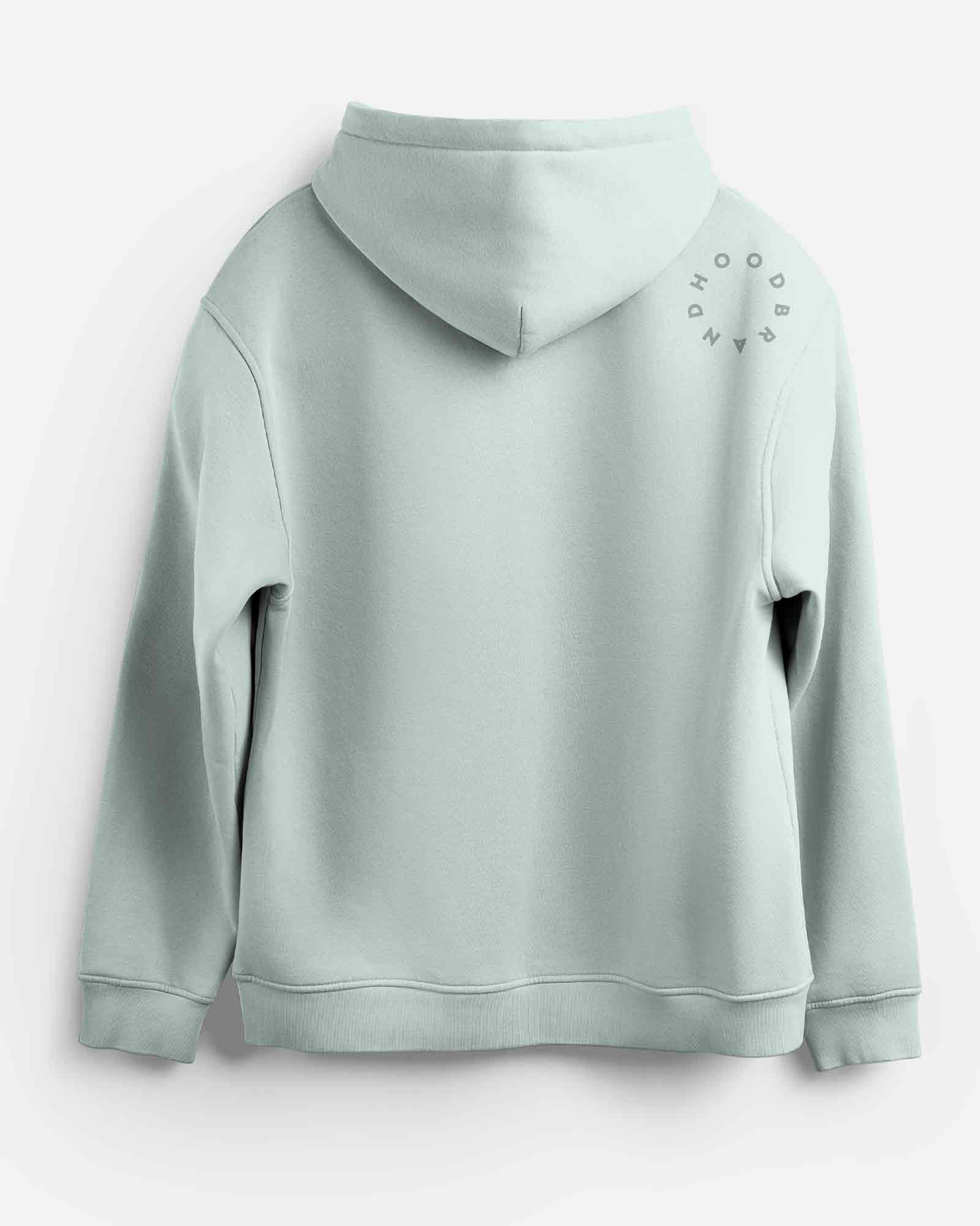 Sudadera hood Unisex Órbita color Ice Green