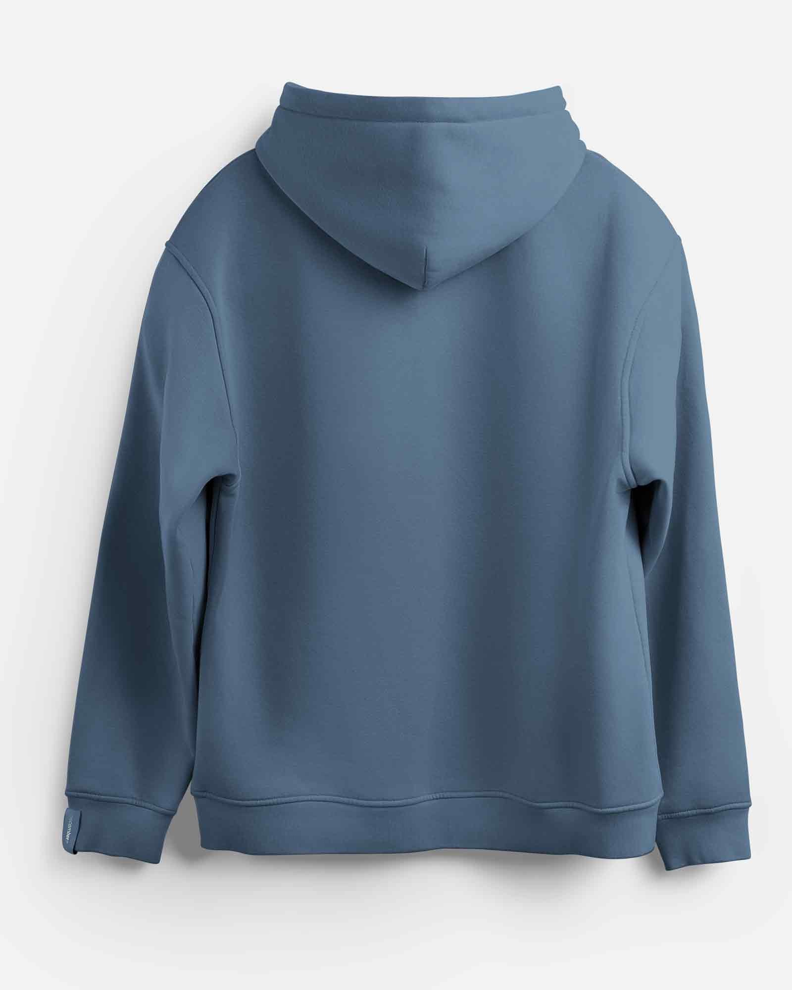 Sudadera hood Unisex Firma en color Steel Blue (ECO)