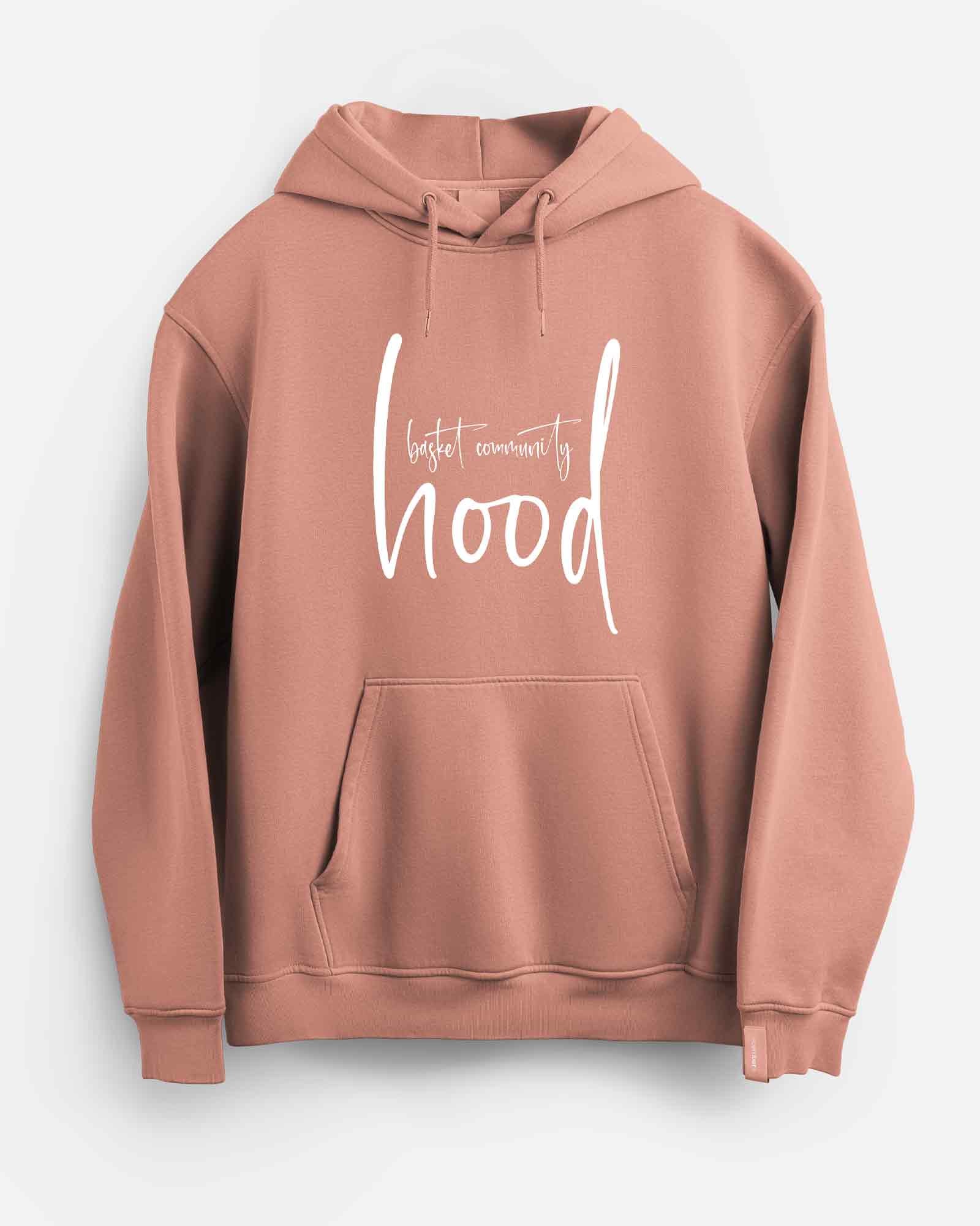 Sudadera hood Unisex Firma en color Pink Vintage