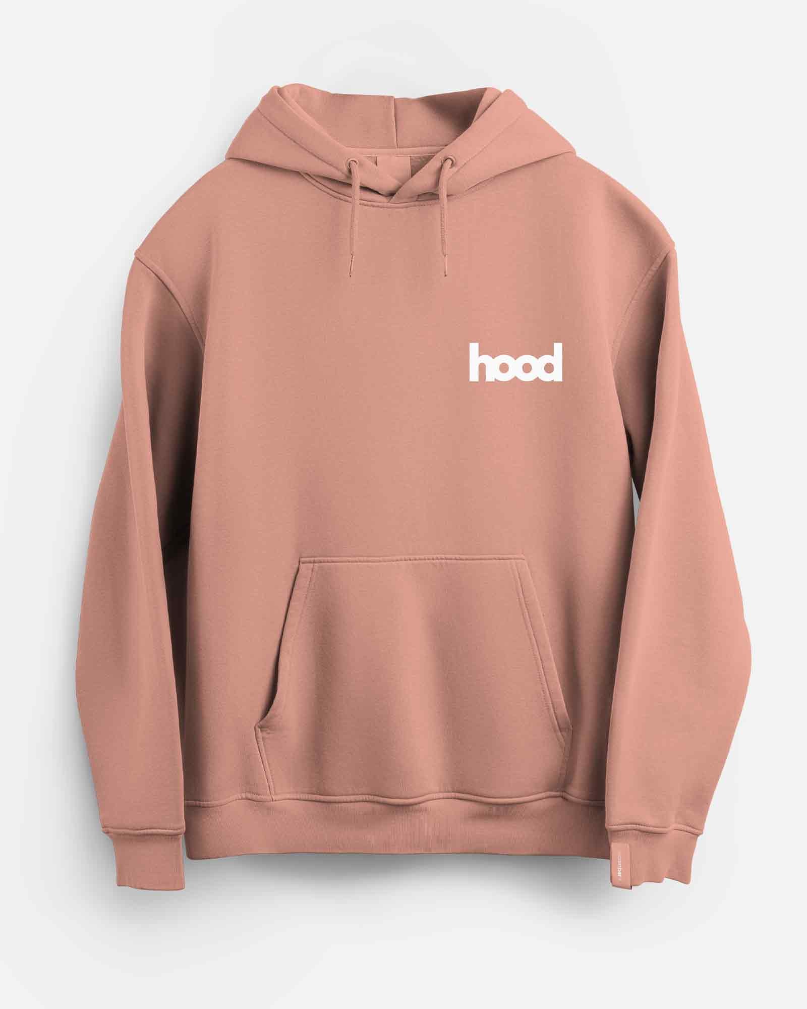 Sudadera hood Unisex Crew en color Pink Vintage