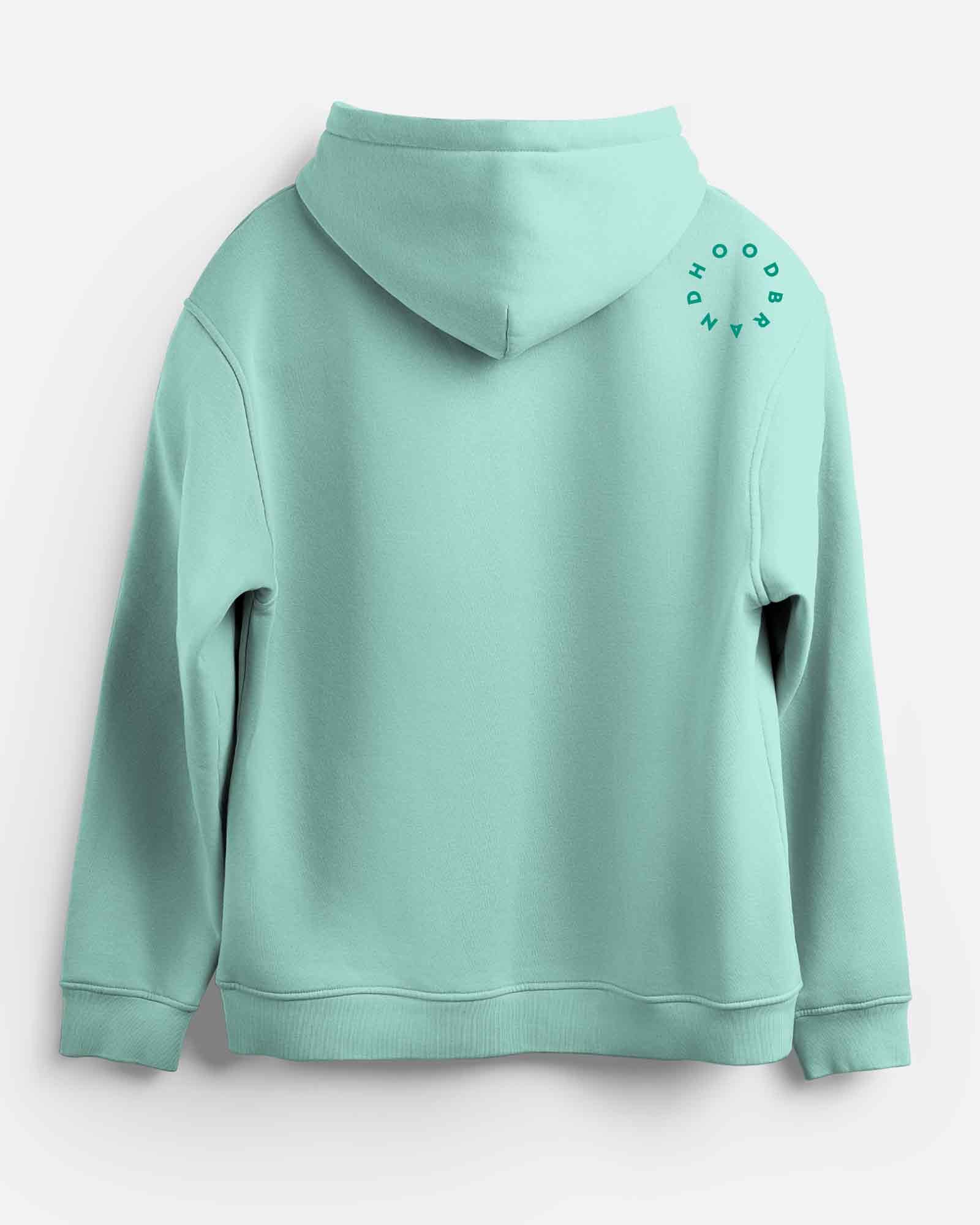 Sudadera hood Unisex Órbita color Mint Green