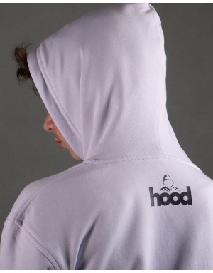 Sudadera hood Unisex Sport logo en color blanca con capucha en contraste.