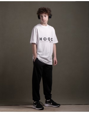 Camiseta hood Unisex Oversize modelo Limited Edition color blanco