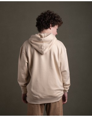 Sudadera hood Unisex Logo en color Buttercream (ECO)