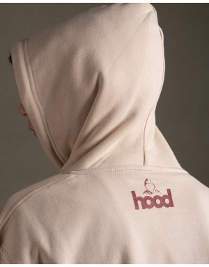 Sudadera hood Unisex Logo en color Buttercream (ECO)