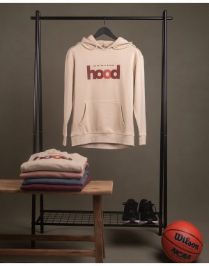 Sudadera hood Unisex Logo en color Buttercream (ECO)