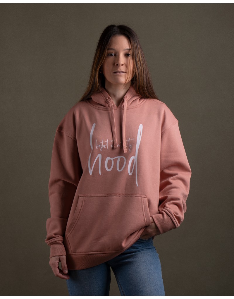 Sudadera hood Unisex Firma en color Pink Vintage