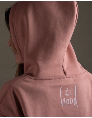 Sudadera hood Unisex Firma en color Pink Vintage